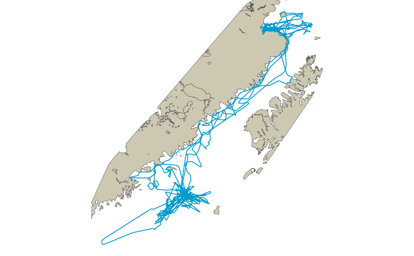 Updated predicted path with re-routed geometries